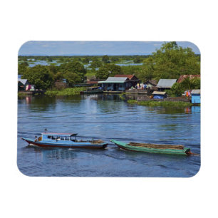 Ländliche Szene, Tonle Sap See, Siem Reap, Angkor, Magnet