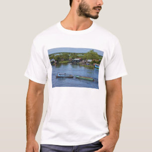 Ländliche Szene, Tonle Sap See, Siem Reap, Angkor, T-Shirt