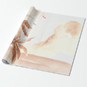 Ländliche Tropenpalmen Geschenkpapier (Ungerollt)