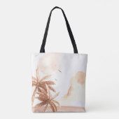 Ländliche Tropenpalmen Tasche (Rückseite)