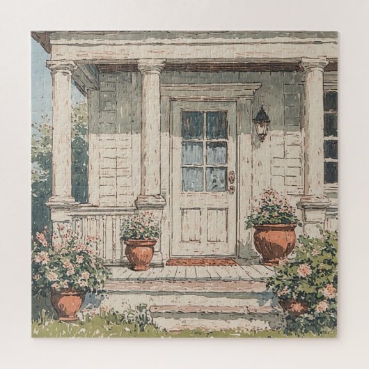 Ländliche Veranda Puzzle (Vertikal)
