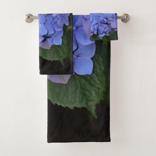 Ländliche Violette Hydrangea macrophylla Badhandtuch Set (Insitu)