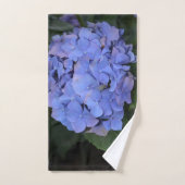 Ländliche Violette Hydrangea macrophylla Badhandtuch Set (Handtuch)