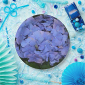 Ländliche Violette Hydrangea macrophylla Pappteller (Party)