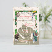 Ländliche Wald Antwort Einsteckkarte (Stehend Vorderseite)