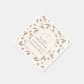 Ländliche Wald-Babyparty Serviette (Ecke)