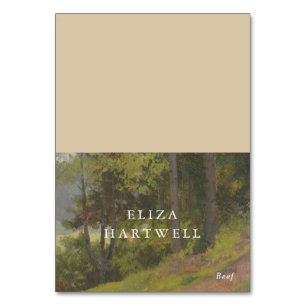 Ländliche Wald-Elegante-Hochzeitsplatzkarte Tischnummer