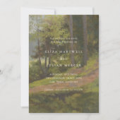 Ländliche Wald-Hochzeit Elegant Save The Date (Vorderseite)