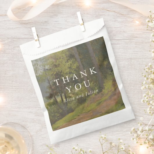 Ländliche Wald-Hochzeit Eleganz Geschenktütchen (Ausgeschnitten)