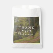 Ländliche Wald-Hochzeit Eleganz Geschenktütchen (Vorderseite)
