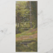 Ländliche Wald-Hochzeit Eleganz Programm (Vorderseite)