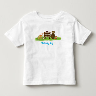 Ländliche Waldparty-Tiere Ehrengast Kleinkind T-shirt