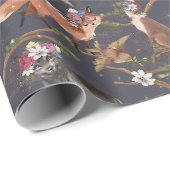 Ländliche Waldtiere Geschenkpapier (Rolleneckpunkt)