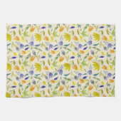 Ländliche Wasserfarbe Florale Garten Botanik Geschirrtuch (Horizontal)