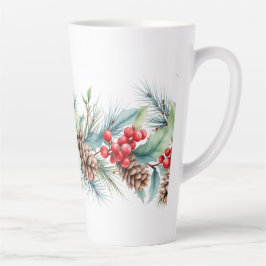 Ländliche Wasserfarben-Randgestaltung Milchtasse