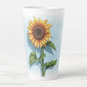 Ländliche Wasserfarben-Sonnenblumen-Tasse Milchtasse
