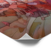 Ländliche Wasserfarbenmalerei Poster (Ecke)