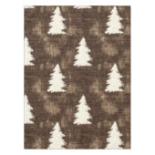 Ländliche Weihnachtsbäume Tischdecke (Vorderseite)
