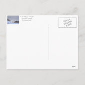 Ländliche Weihnachtslandschaft Feiertagspostkarte (Rückseite)