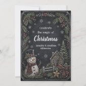 Ländliche Weihnachtsmann-Weihnachtskarte Einladung (Vorderseite)