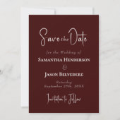 Ländliche Weinberg-Hochzeit "Save the Date" (Vorderseite)