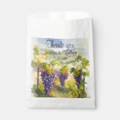 Ländliche Weinberg-Trauben Zitronen Italien Hochze Geschenktütchen (Vorderseite)