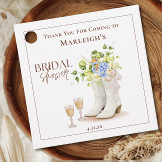 Ländliche Western-Brautabschied-Dankeschön Geschenkanhänger