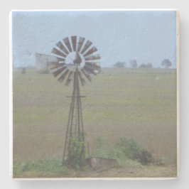 Ländliche Windmühle Steinuntersetzer