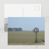 Ländliche Windmühlen-Postkarte Postkarte (Vorne/Hinten)