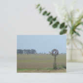 Ländliche Windmühlen-Postkarte Postkarte (Stehend Vorderseite)