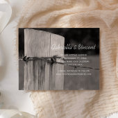 Ländliche Zaun-Post-Hochzeit Save the Date