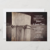 Ländliche Zaun Post Land Junior / Senior Prom Einladung (Vorderseite)