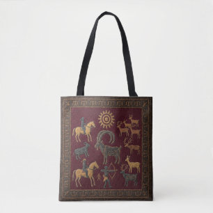 Ländliche zentralasiatische Erblasttasche Tasche