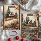 Ländlicher Bauernhaus-Zauber Weihnachten Waldlands