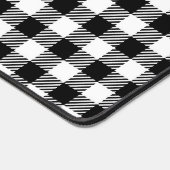 Ländlicher Bauernhof schwarz-weiß kariert Schreibtischunterlage (Ecke)