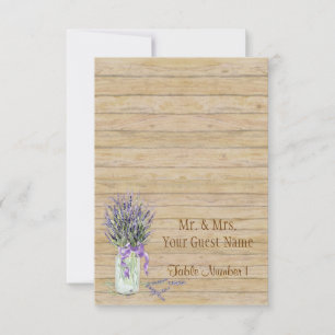 Ländlicher Blumenstrauß mit französischem Lavendel Einladung