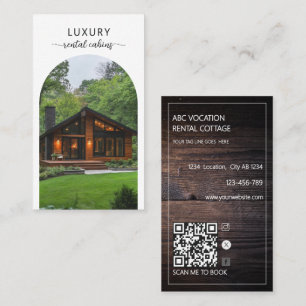 Ländlicher Bogen QR Code Ferienvermietung Gästehau Visitenkarte