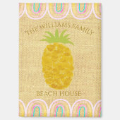 Ländlicher Boho-Ananas Magnet (Vorderseite)