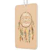 Ländlicher Creme Boho Federn Traumfänger Autolufterfrischer (Links)