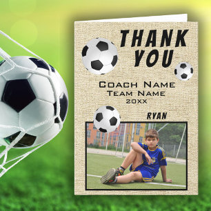 Ländlicher Fußball-Sport Danke Trainer