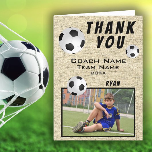 Ländlicher Fußball-Sport Danke Trainer
