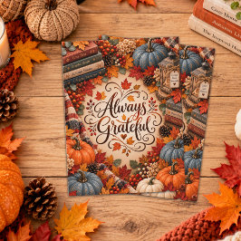 Ländlicher Herbst Immer Dankbare Kürbisse Postkarte