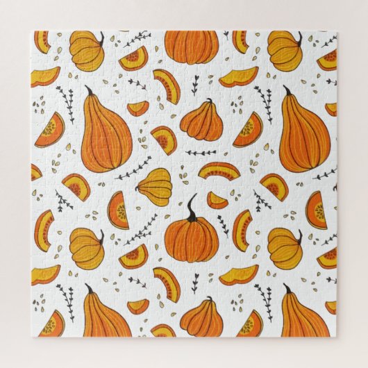 Ländlicher Herbst-Kürbis Puzzle (Vertikal)