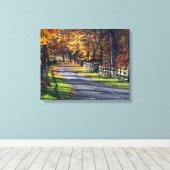 Ländlicher Herbst Leinwanddruck (Insitu (Holzboden))