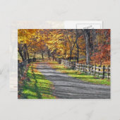 Ländlicher Herbst Postkarte (Vorne/Hinten)
