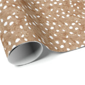 Ländlicher Hirschdruck, Wald Forst Geschenkpapier (Rolleneckpunkt)