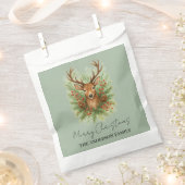 Ländlicher Hirschkopf im Winterwald - Geschenktütchen (Ausgeschnitten)