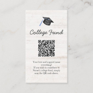 Ländlicher Hochschulfonds Abschluss QR-Code Begleitkarte
