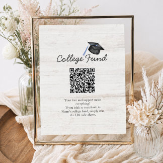 Ländlicher Hochschulfonds-Abschluss-QR-Code Poster