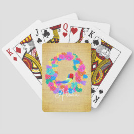 Ländlicher Insel-Vogel 'Aloha'  Spielkarten